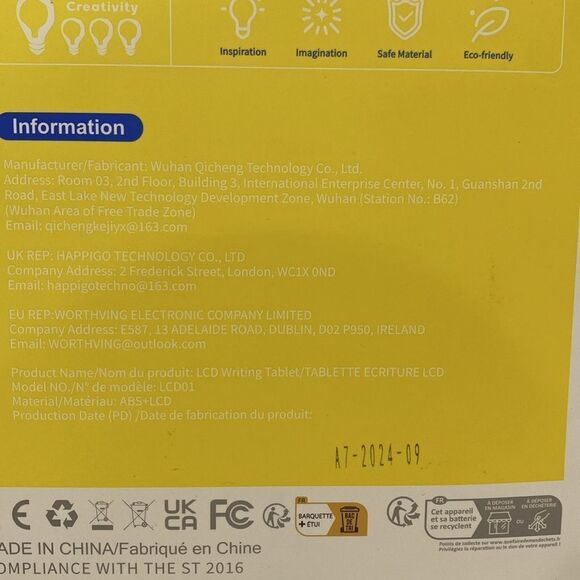 Bravokids 10 Inch LCD Writing Tablet Doodle Board Drawing Tablet In Pink - Picture 4 of 10